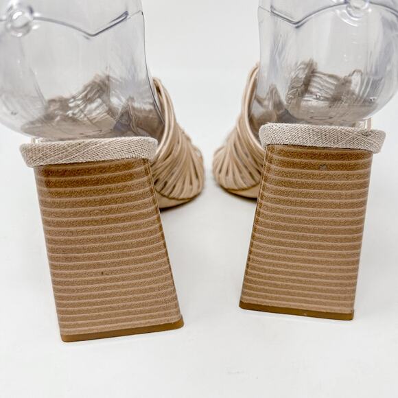 Sam Edelman Laurette Cream Block Heel Slip On Sandals, NEW, Size 5.5 MSRP $140 - Picture 6 of 9